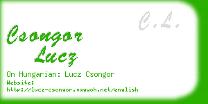 csongor lucz business card